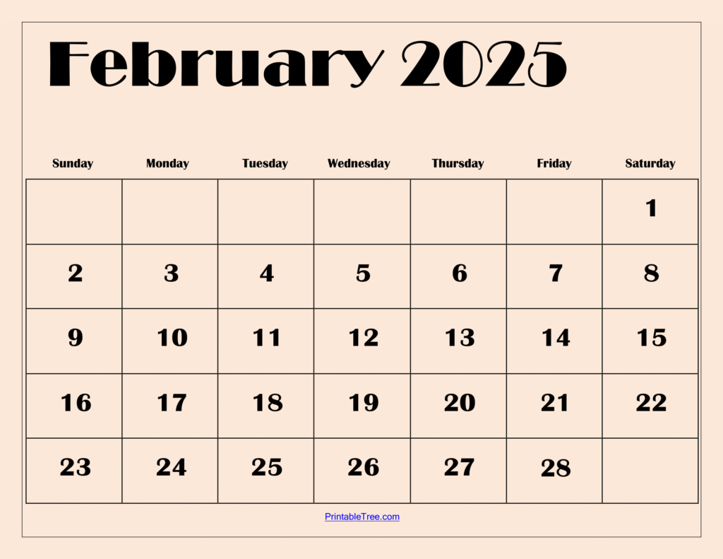 February Calendar Calendar