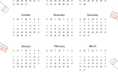 2024-2025 Calendar Printables | Free Pdf within Printable 2024 And 2025 Calendar Free