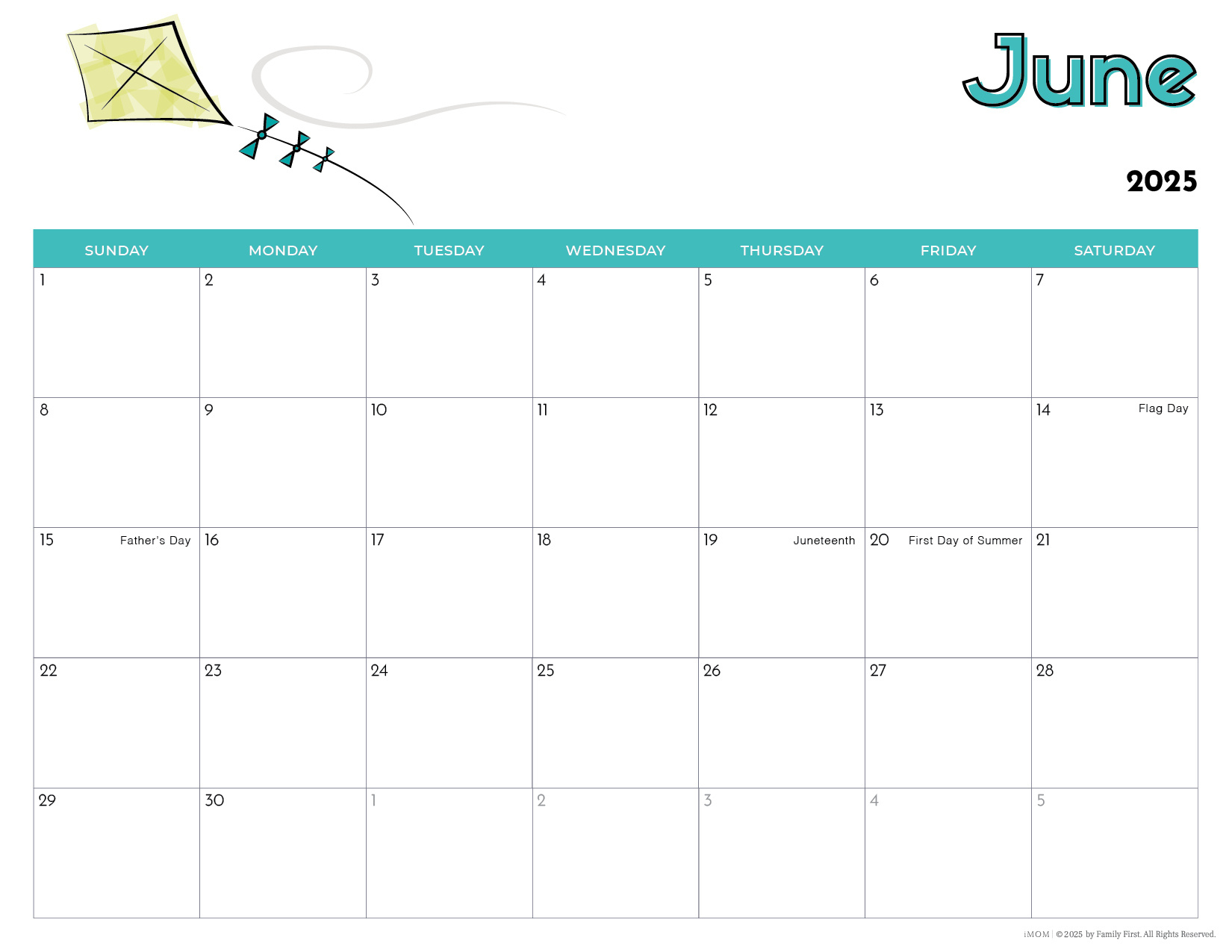 2024-2025 Printable Calendars For Kids - Imom in Printable Calendar 2025 For Kids