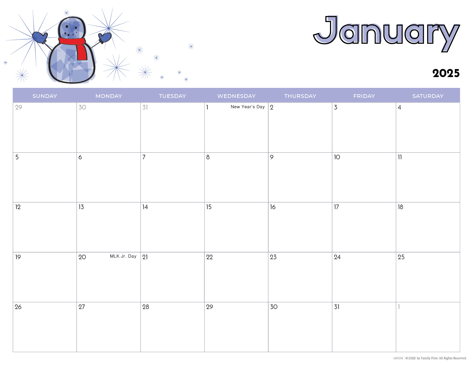 2024-2025 Printable Calendars For Kids - Imom throughout Printable Calendar 2025 For Kids