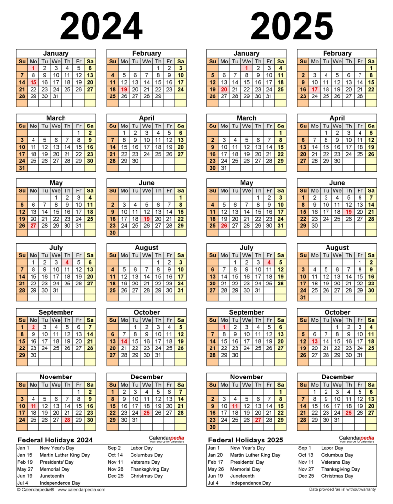 Timeshare Calendar 2025 Printable | Calendar 2025