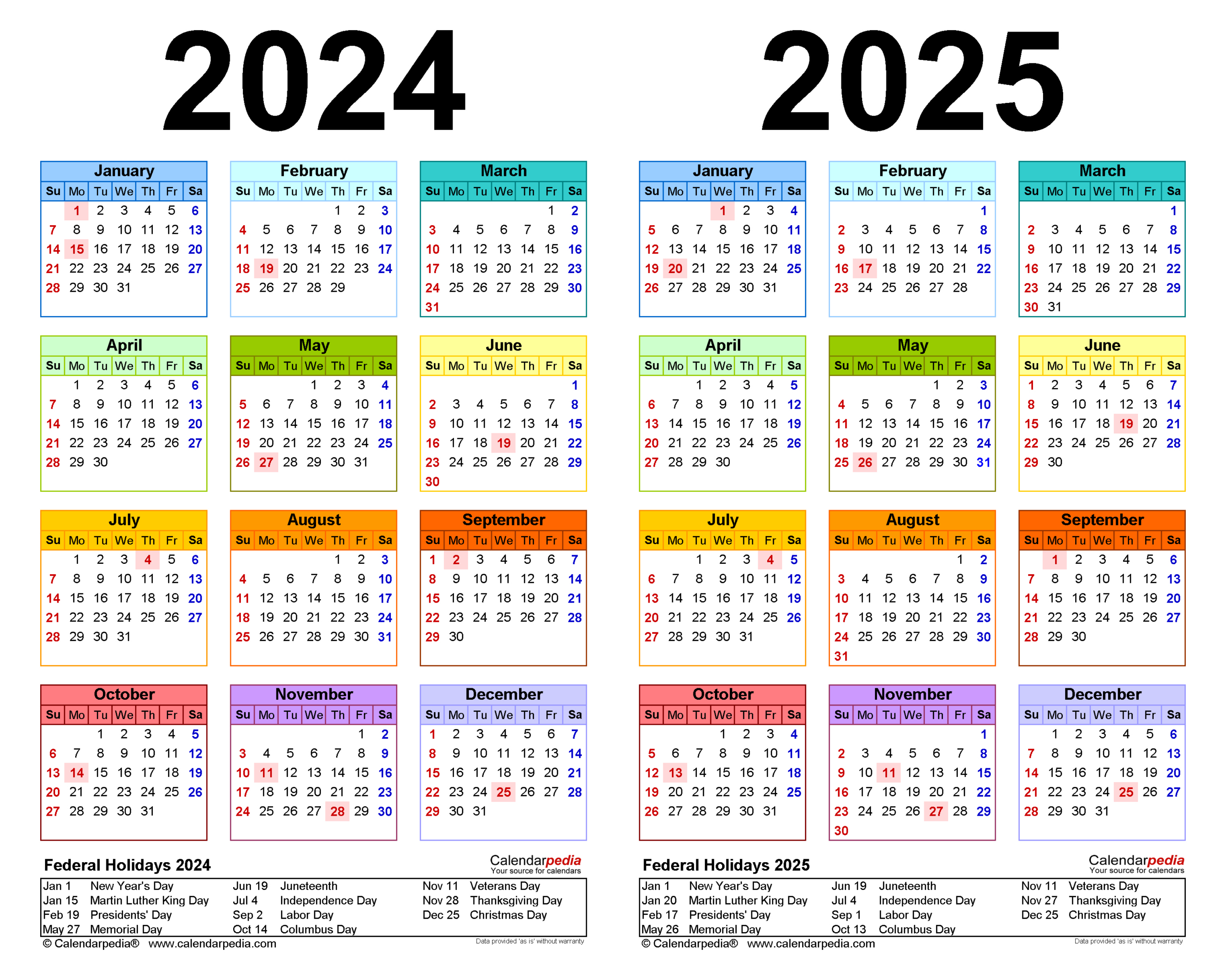 2024-2025 Two Year Calendar - Free Printable Pdf Templates for August 2024 to July 2025 Calendar Printable