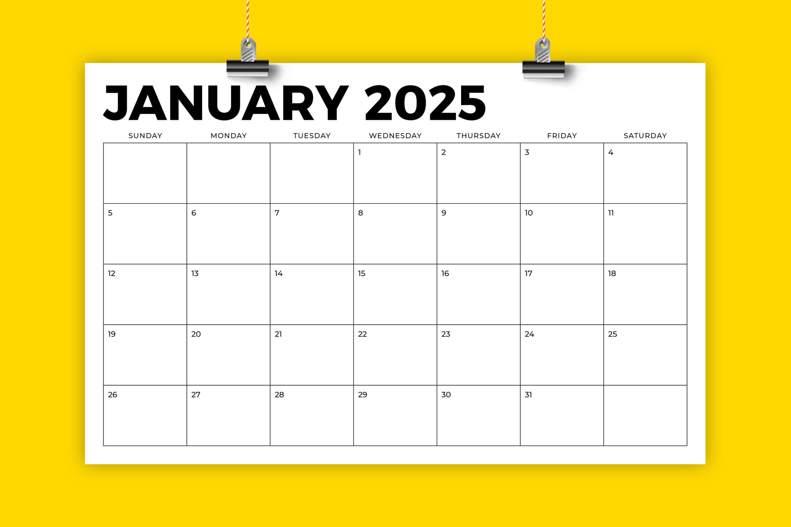 2025 11 X 17 Inch Calendar Template intended for 11X17 2025 Calendar Printable