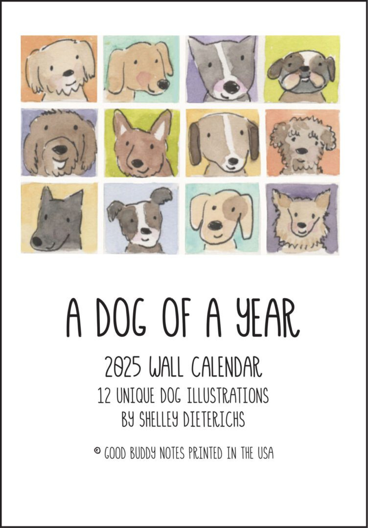 2025 A Dog Of A Year Calendar | Good Buddy Notes with regard to Printable Dog Calendar 2025