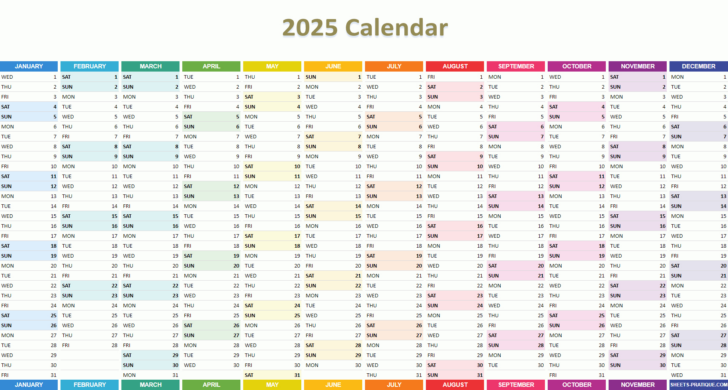 Google Free Printable Calendar 2025