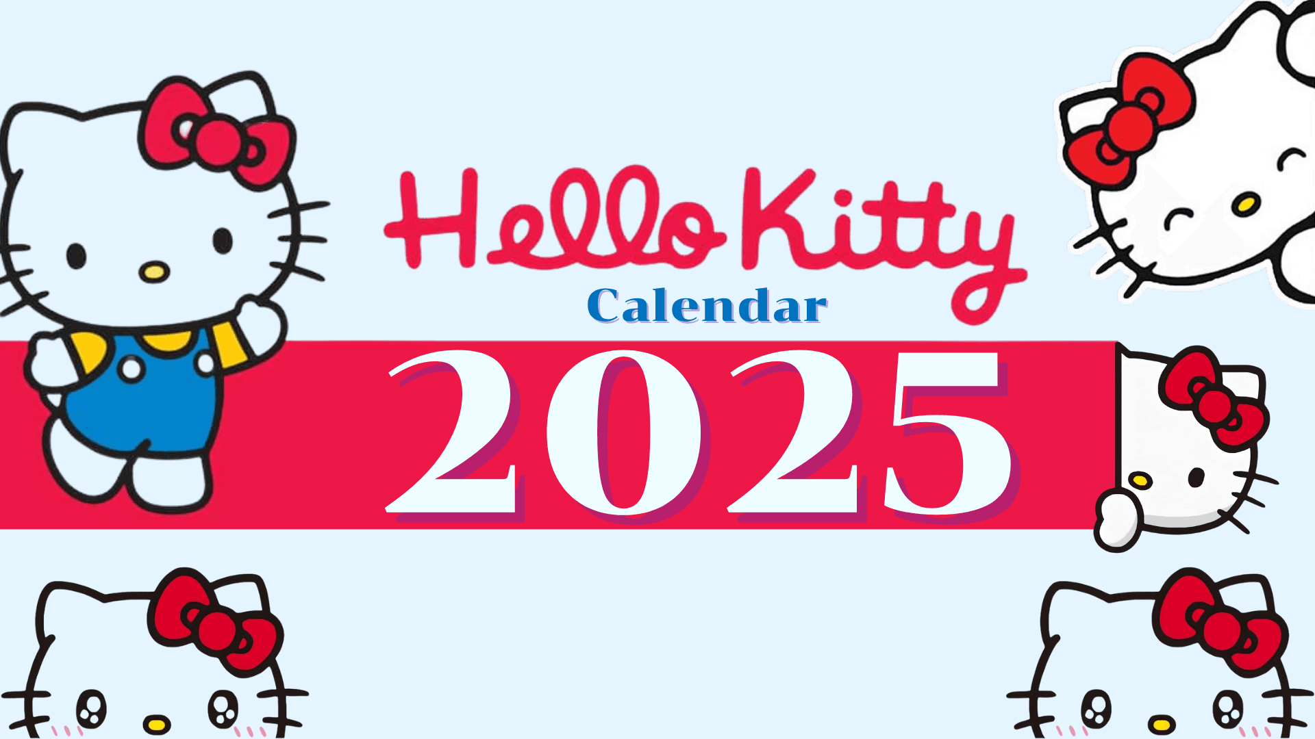 2025 - Calendar - Hello Kitty - Template -Kjc.creativedesigns for Printable Hello Kitty Calendar 2025