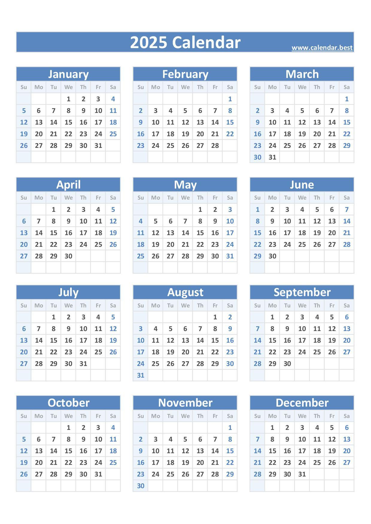 2025 Calendar With Week Numbers intended for Weeks Calendar 2025 Printable