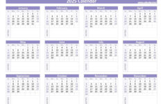 2025 Calendar With Week Numbers regarding Year Calendar 2025 Printable