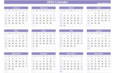 2025 Calendar With Week Numbers regarding Yearly 2025 Printable Calendar