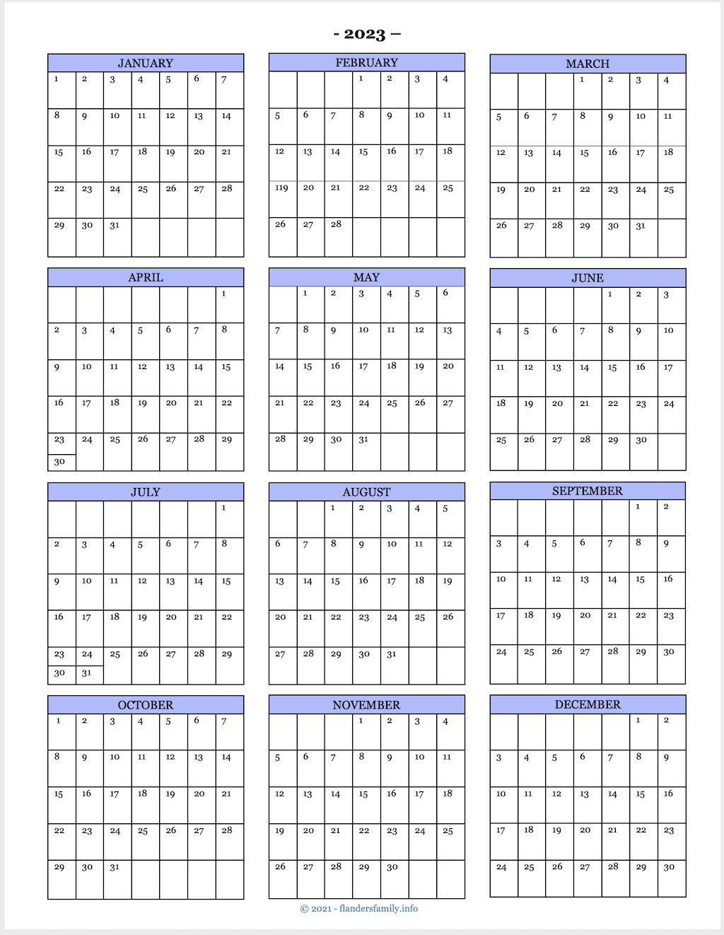 2025 Calendars For Advanced Planning for Blank 2025 Year Calendar Printable