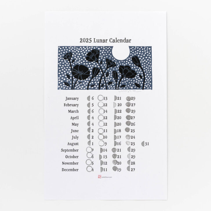 Printable 2025 Lunar Calendar