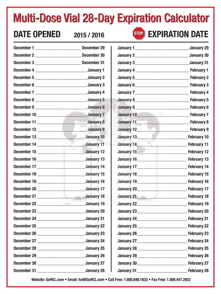 28 Day Expiration Calendar 2024: Fill Out &amp;amp; Sign Online | Dochub in Printable Multi Dose Vial 28 Day Expiration Calendar 2024 - 2025