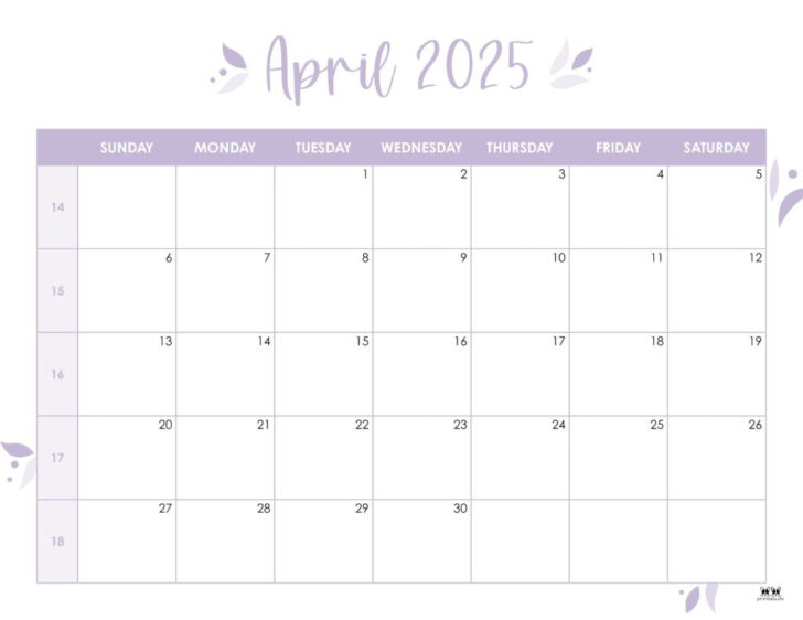 March April 2025 Calendar Printable