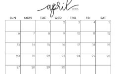 April 2025 Calendars – 107 Free Printables | Printabulls with regard to April Calendar 2025 Printable