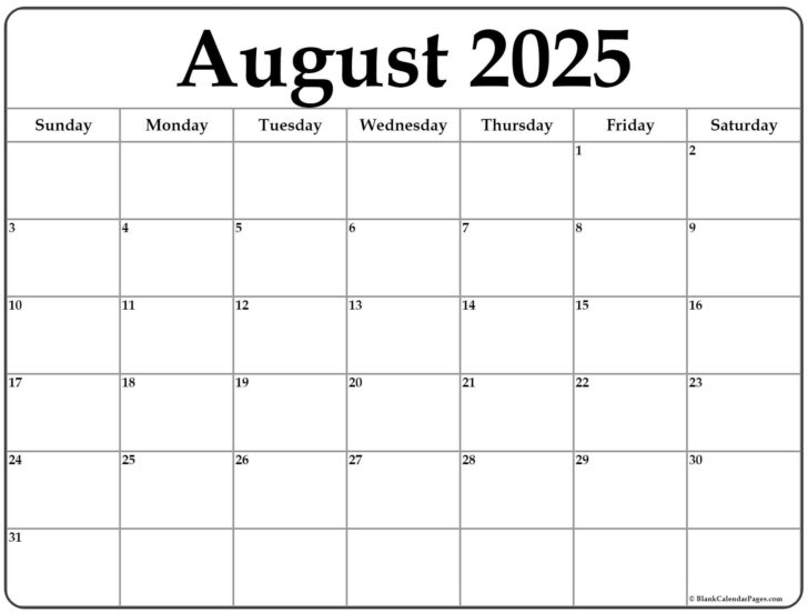 Printable Calendar August 2024-May 2025