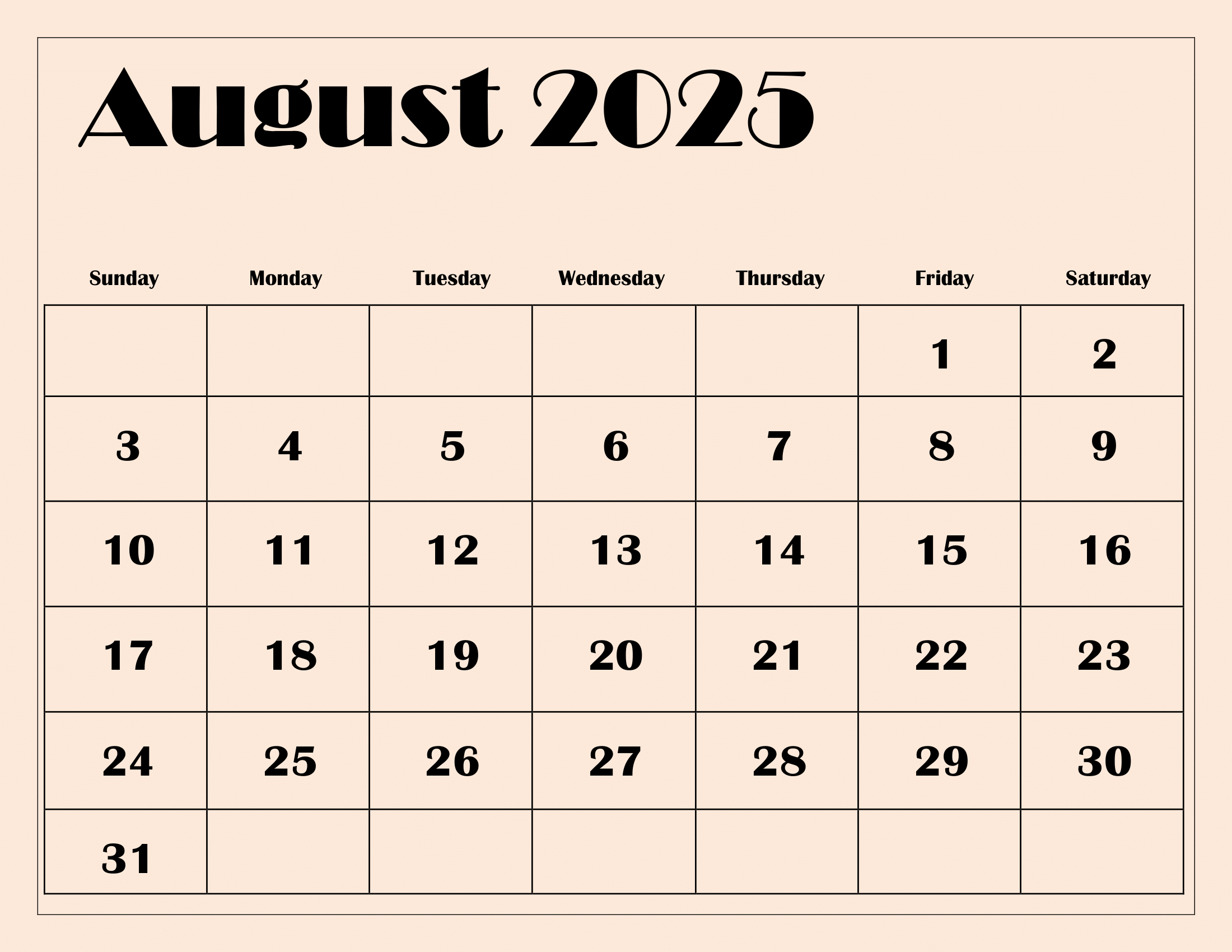 August 2025 Calendar Printable Pdf Template With Holidays throughout Printable Calendar June July August 2025