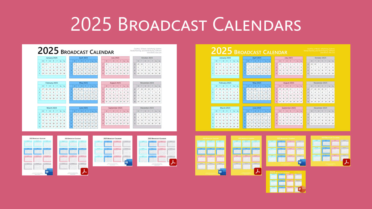 Broadcast Calendar 2025 – Free Downloads – Customizable throughout Broadcast Calendar 2025 Printable