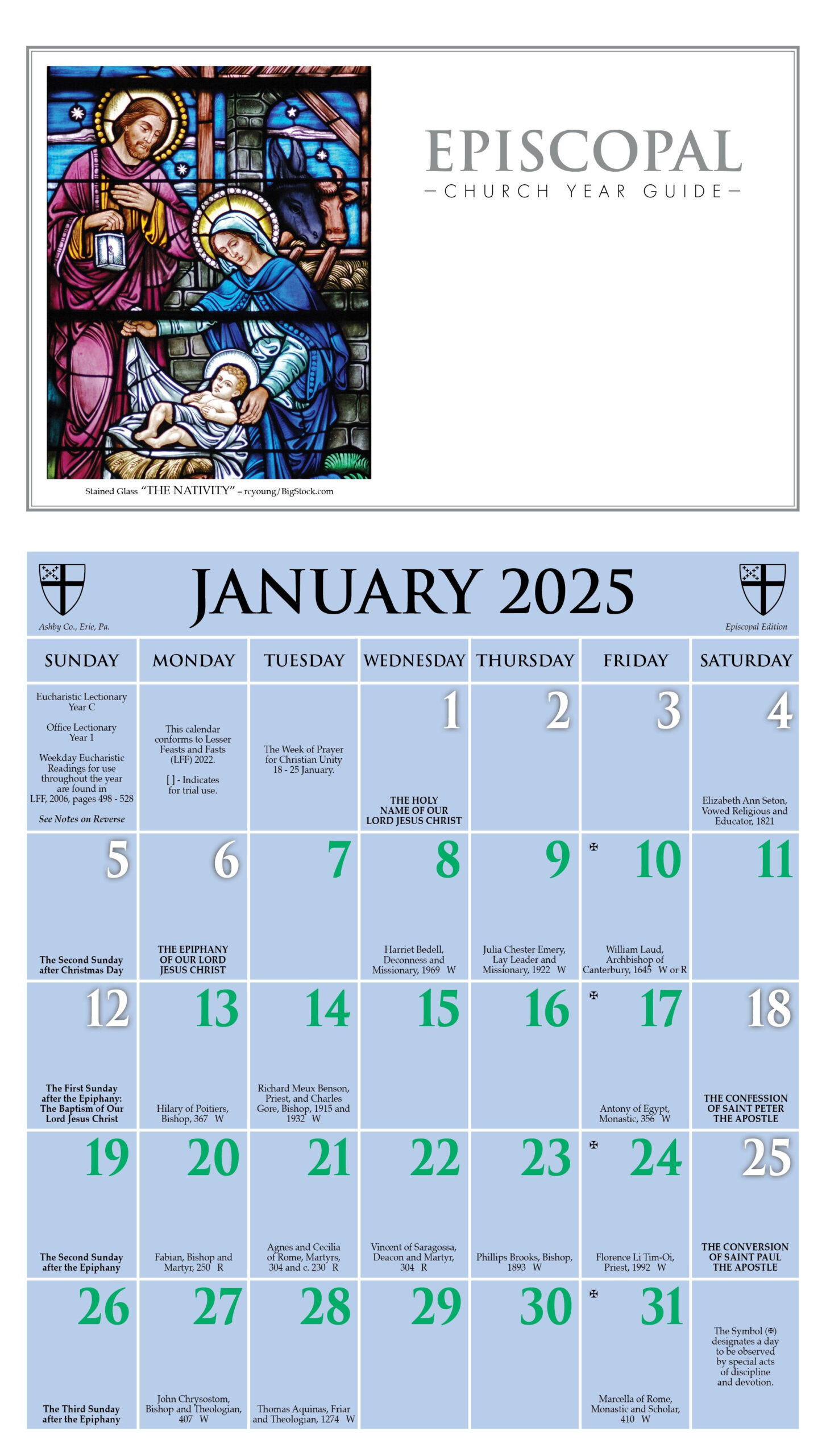 Churchpublishing: 2025 Episcopal Church Year Guide Kalendar inside Protestant Liturgical Calendar 2025 Printable