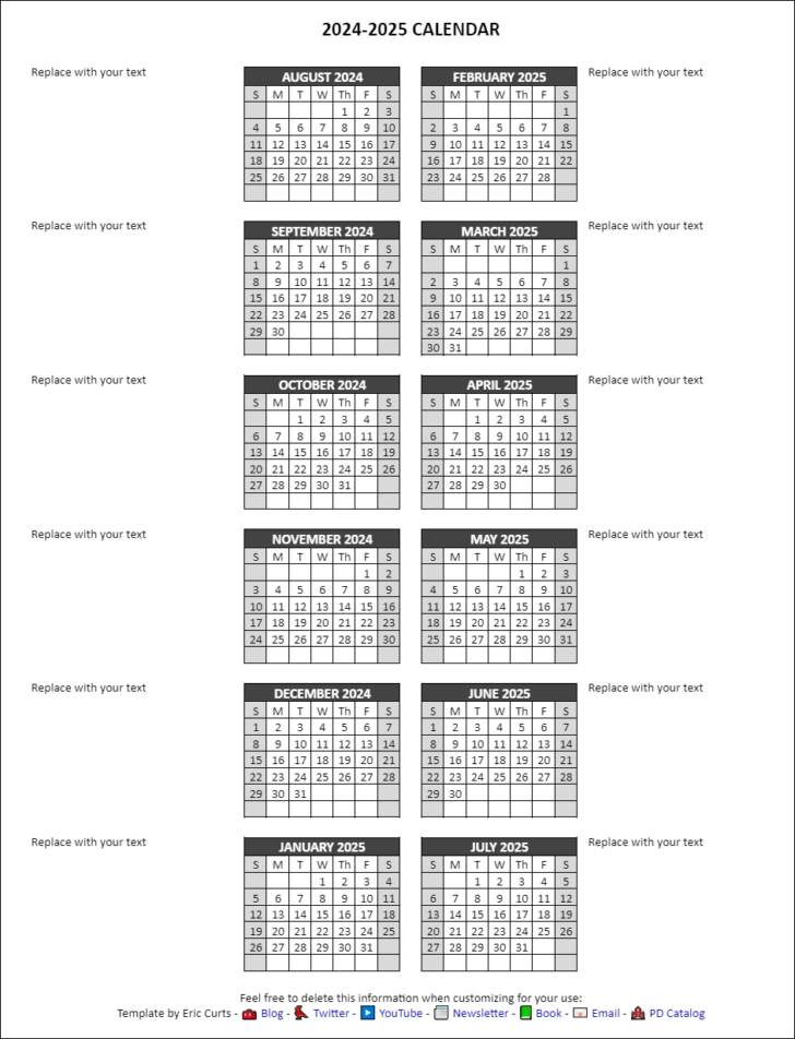 Google Printable Calendar 2025