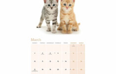 Cute Cats Calendar 2025 inside Free Printable Cat Calendar 2025