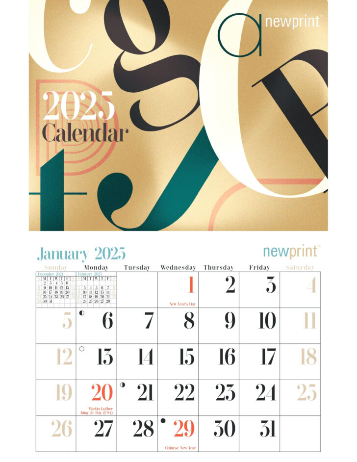 Wall Calendar 2025 Printable