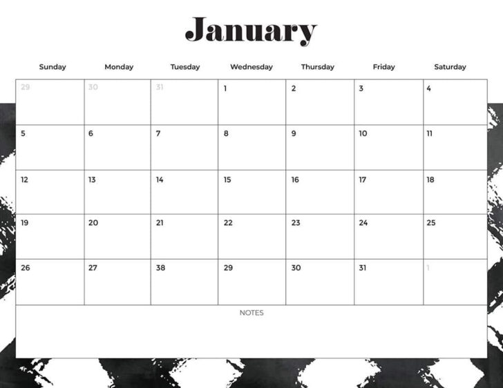 Printable Monthly Calendar For 2025