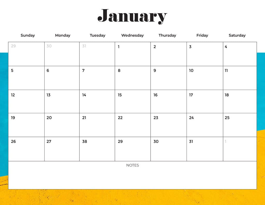 Free 2025 Calendars — 80 Beautiful &amp;amp; Printable Options For You! in Free Monthly Calendar Template 2025 Printable