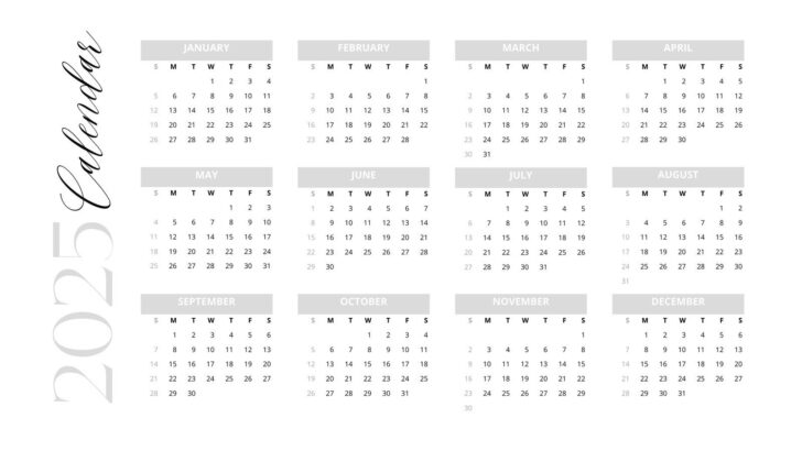 Printable Daily Calendar 2025