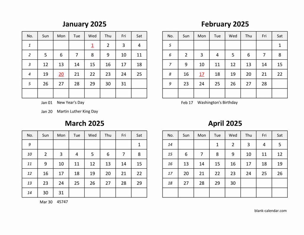 Free Download 2025 Excel Calendar Four Month In Landscape Format throughout 4 Month Calendar 2025 Printable