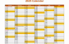 Free Download Printable Calendar 2025, Month In A Column, Half A inside Half Page Calendar Printable 2025