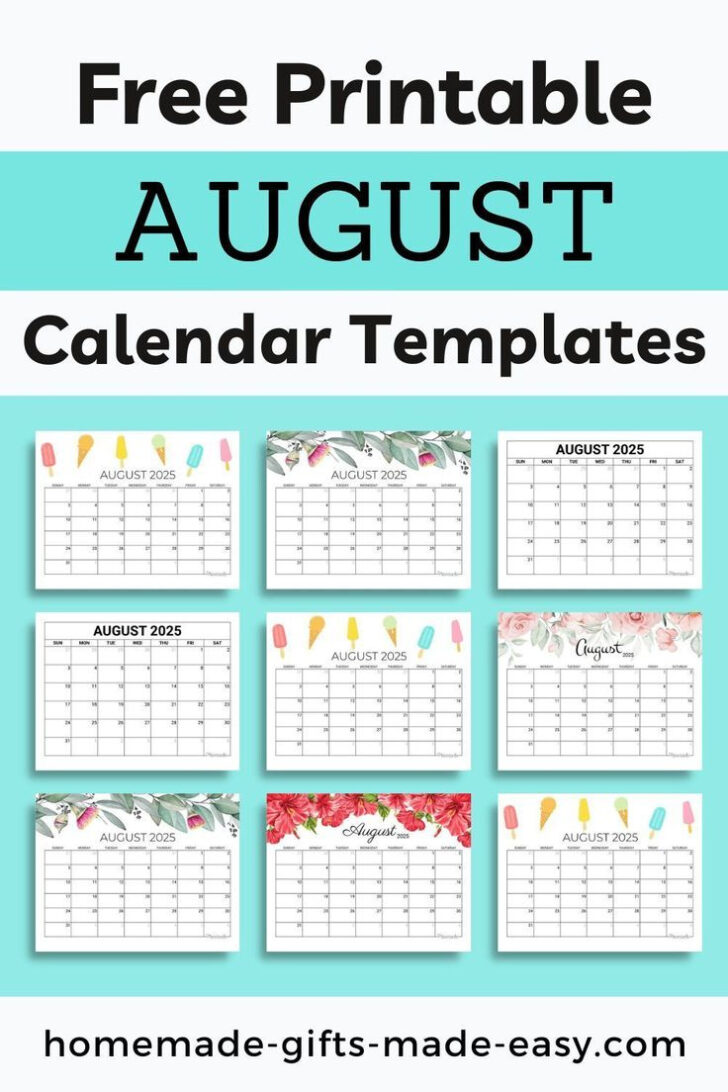 Printable Calendar 2025 Homemade Gifts Made Easy