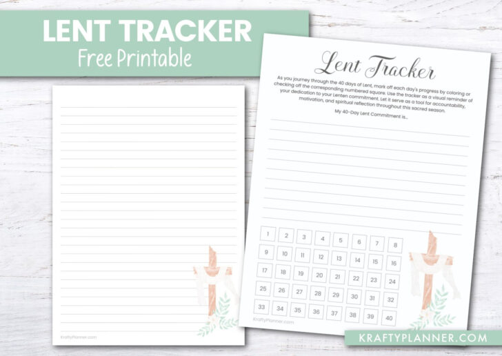 Lent 2025 Calendar Printable