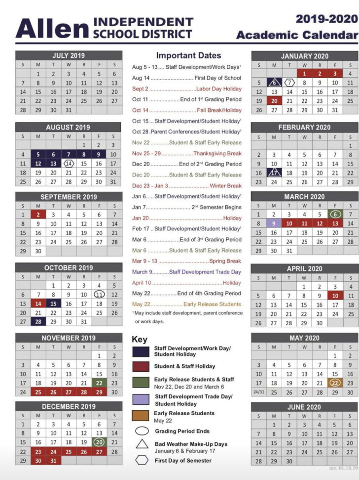 Prosper Isd 2024 – 2025 Calendar Printable