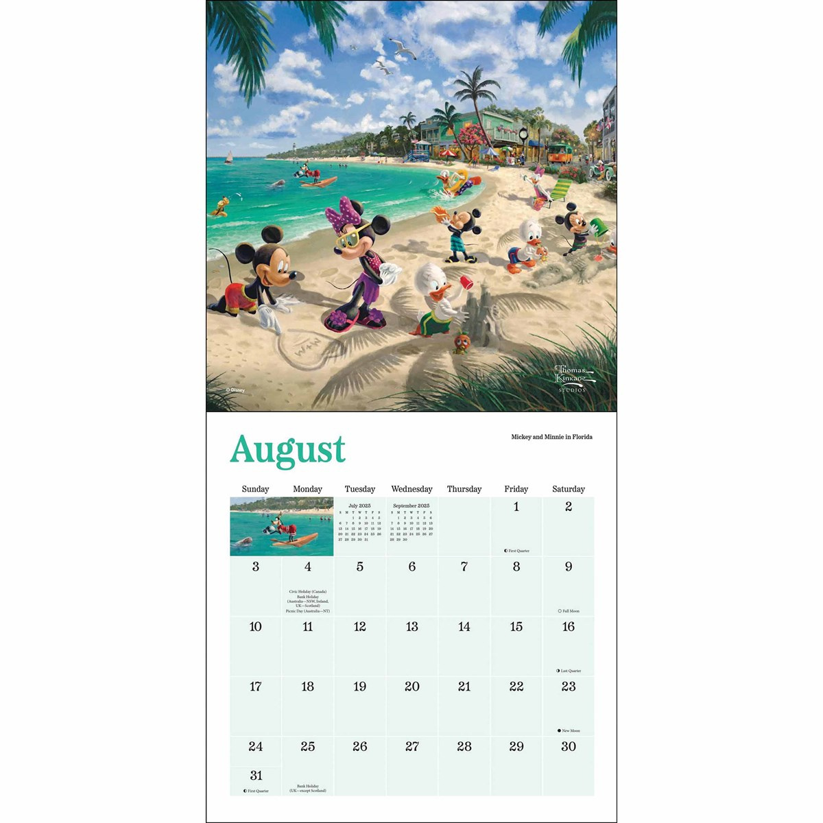 Kinkade, Disney Dreams Mini Calendar 2025 inside Free Printable Disney Calendar 2025