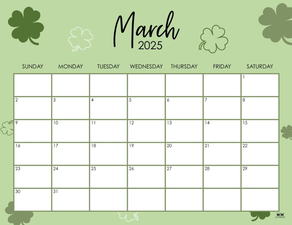 March 2025 Calendars - 107 Free Printables | Printabulls inside Calendar March 2025 Printable Free