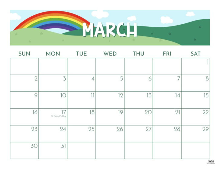 March 2025 Calendar Printable