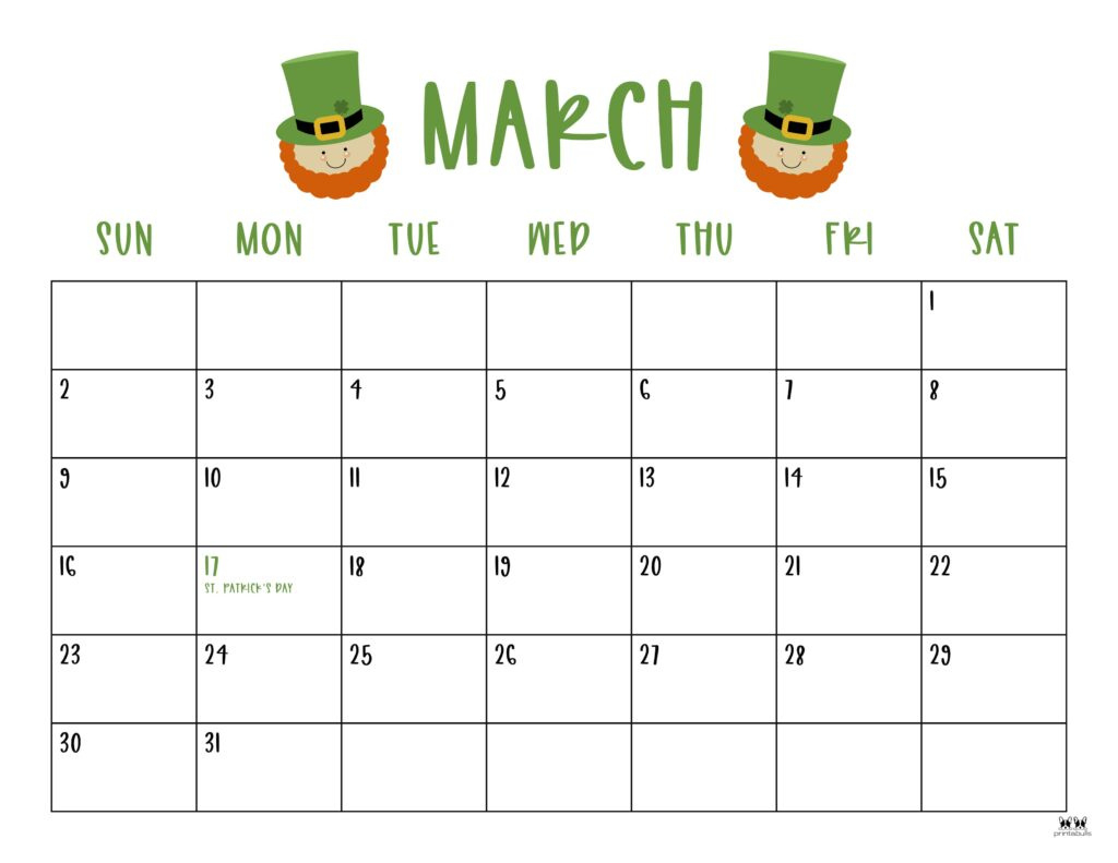 March 2025 Calendars - 107 Free Printables | Printabulls inside March 2025 Calendar Printable with Holidays