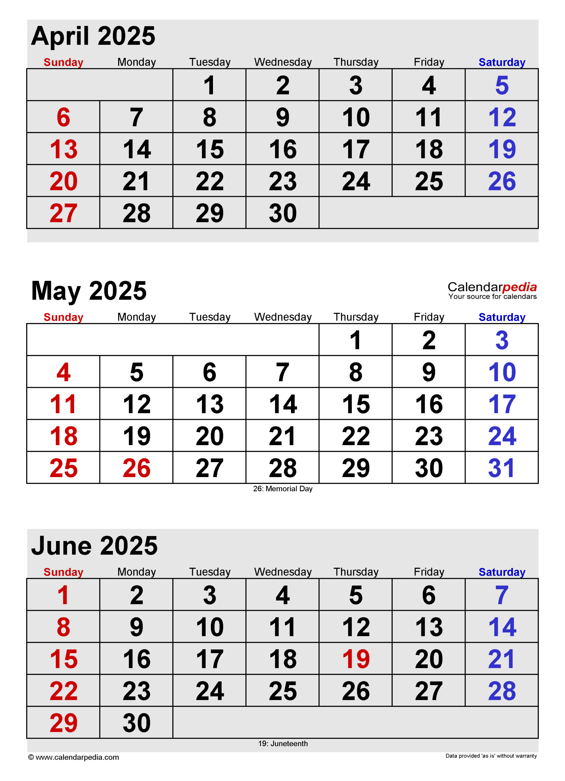 May 2025 Calendar | Templates For Word, Excel And Pdf regarding Printable Calendar 2025 April May June