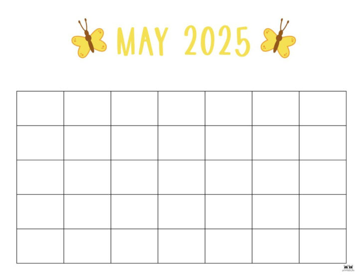 Free May Calendar 2025 Printable