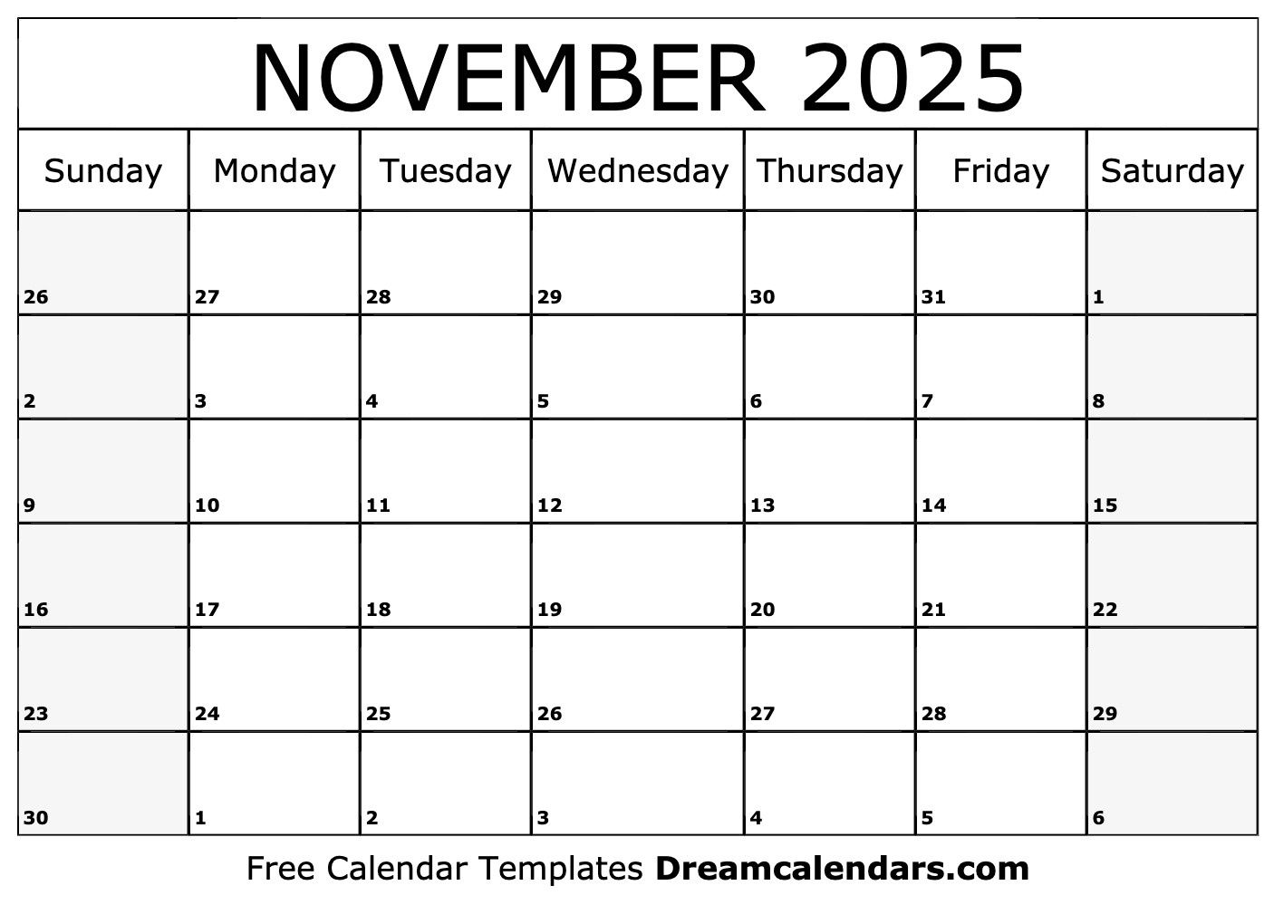 November 2025 Calendar - Free Printable With Holidays And Observances for Printable Calendar 2025 November