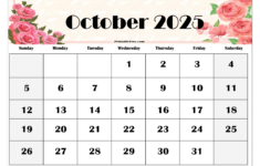 October 2025 Calendar Printable Pdf Template With Holidays inside Printable October Calendar 2025