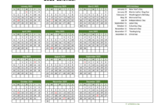 Printable 2025 Calendar With Federal Holidays | Wikidates for Printable Calendar 2025 With Federal Holidays