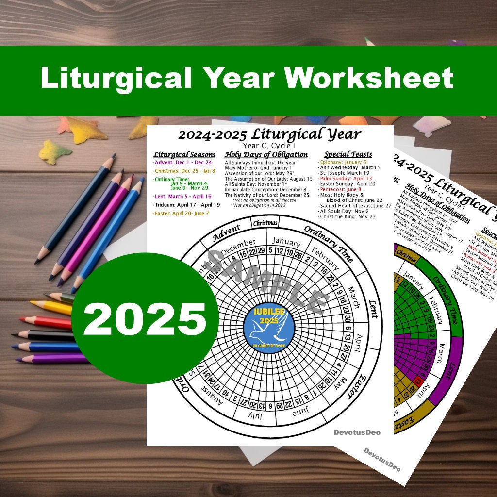 Printable 2025 Liturgical Calendar, Downloadable Catholic intended for Lutheran Calendar 2025 Printable