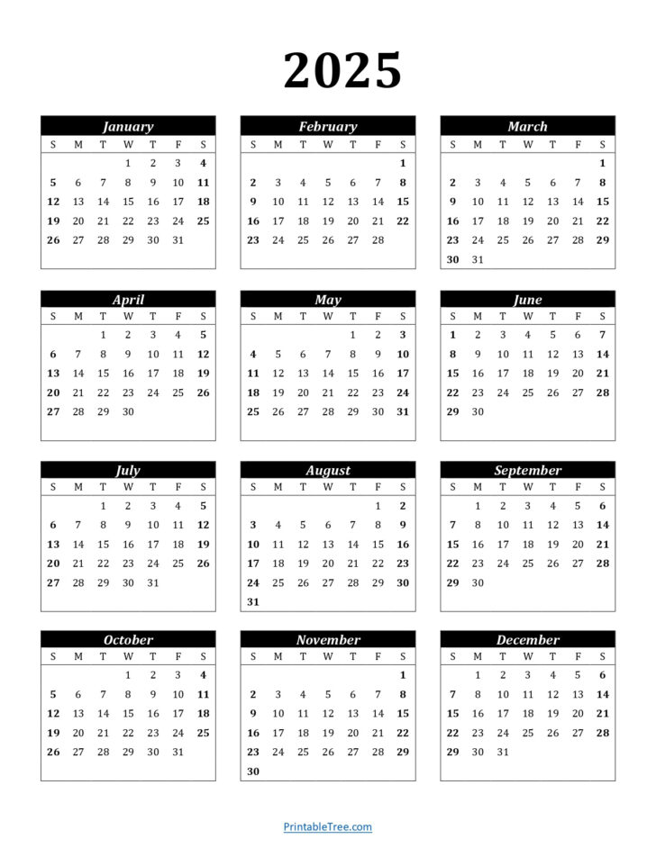 2025 Julian Calendar Printable Free