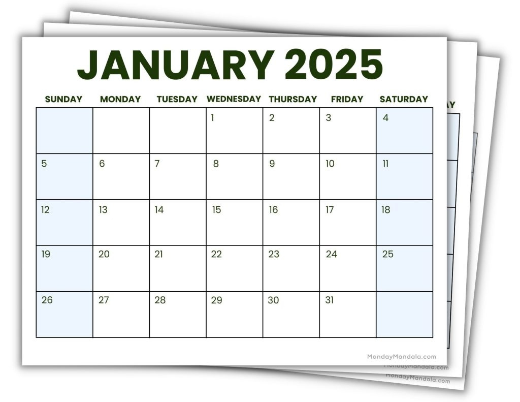 Printable Calendars For 2024 &amp;amp; 2025 (Free Pdfs) intended for 2024 Calendar 2025 Printable Monthly