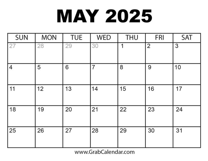 August 2024-May 2025 Calendar Printable