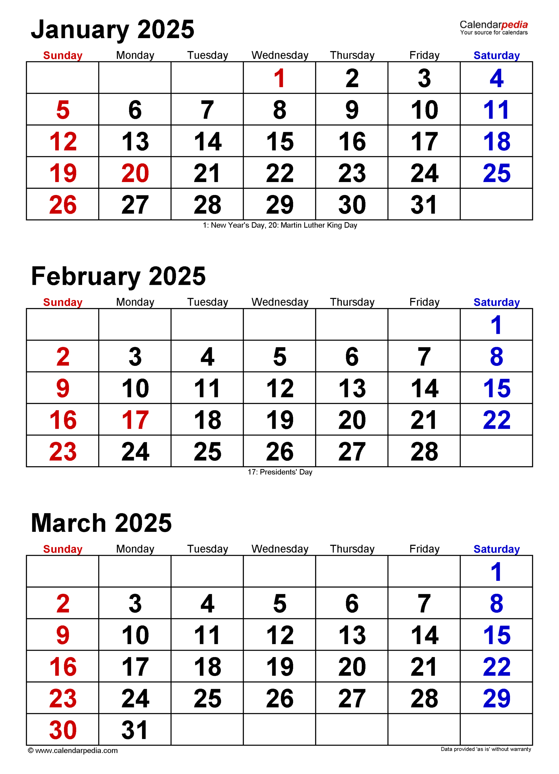 Quarterly Calendars 2025 - Free Printable Word Templates inside Quarterly Calendar 2025 Printable Free