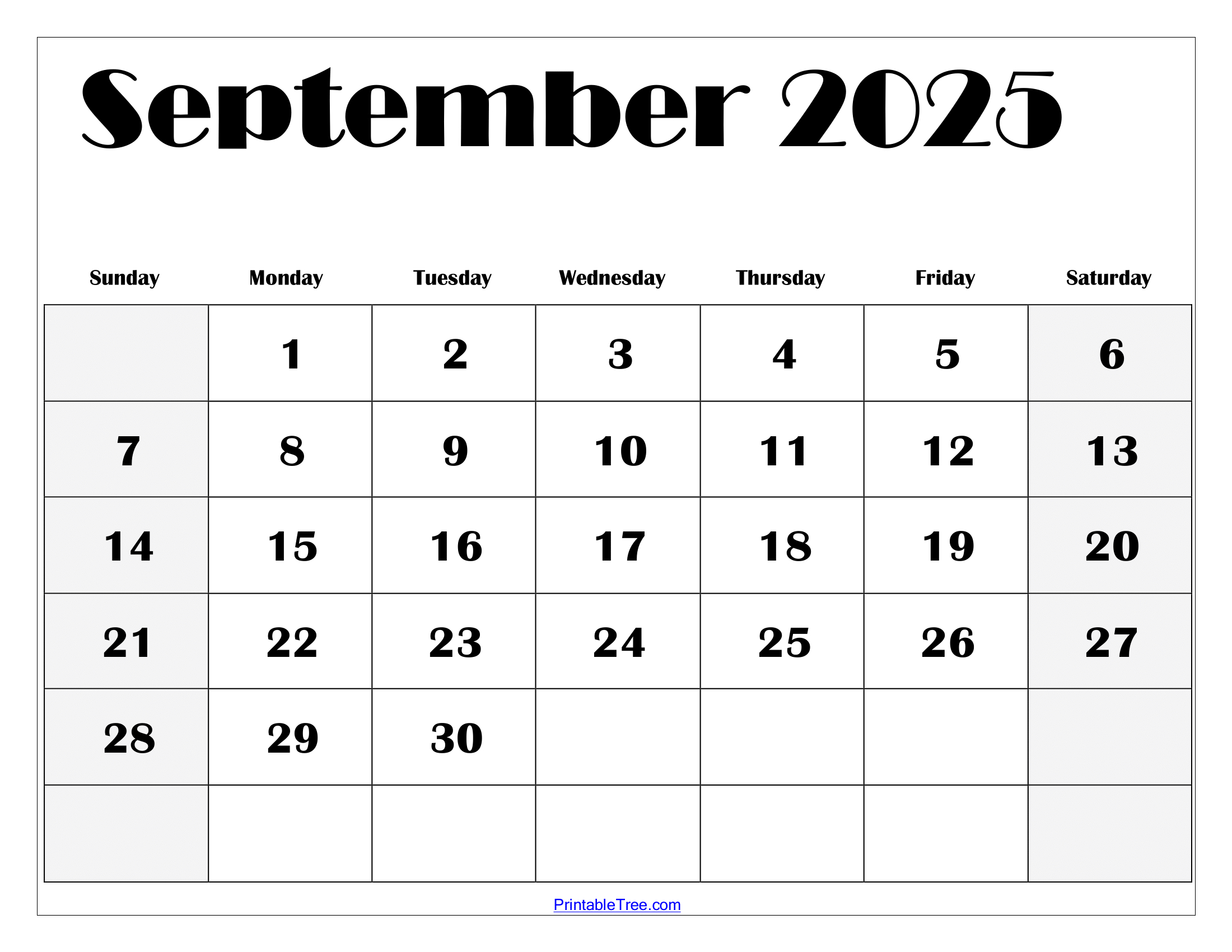 September 2025 Calendar Printable Pdf Template With Holidays for Printable Calendar September 2025-June 2025