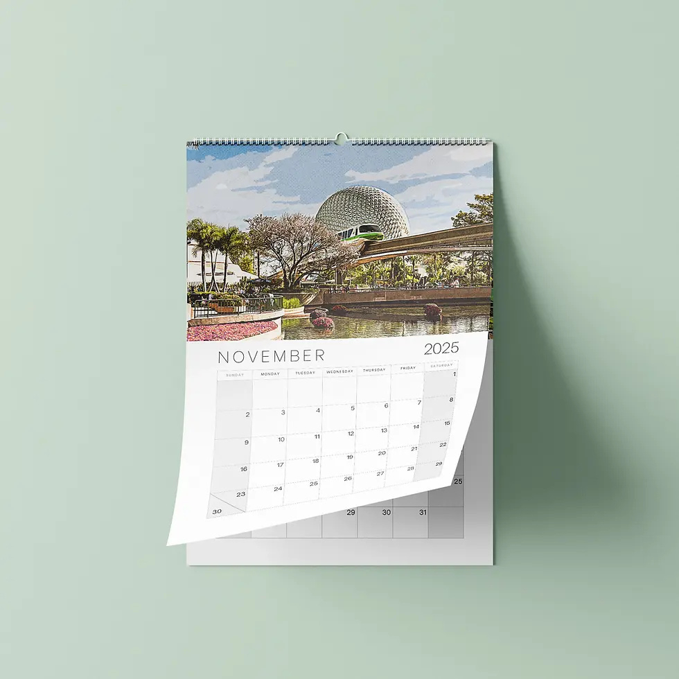 Walt Disney World Retro Calendar 2025 | Happy Place Print with regard to Disney Printable Calendar 2025