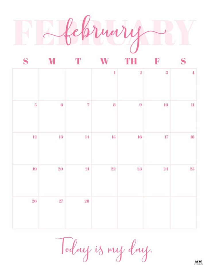 February 2025 Calendar Printabulls